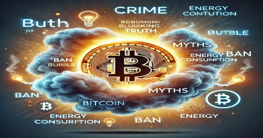Ilustração mostrando uma névoa escura sendo dissipada por uma luz com o símbolo do Bitcoin